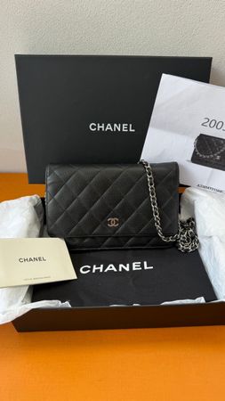 Chanel Classic Timeless Wallet on Chain Black Caviar