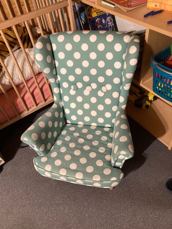Neuwertiger IKEA Strandmon Kinder Ohrensessel Türkis Kaufen auf Ricardo