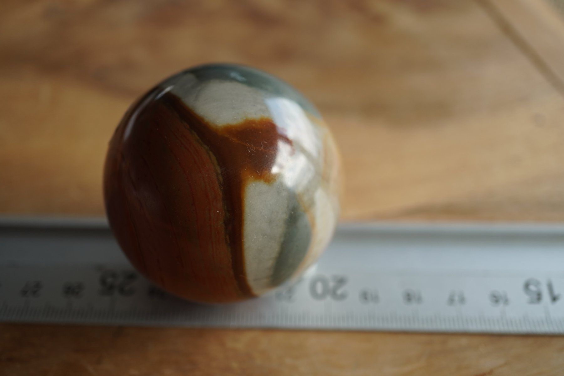 Mineralien & Heilsteine: Polychrom Jaspis       5cm   Kugel    – Räumung – Neu (gemäss Beschreibung) aus Eschenbach SG von topstone 5