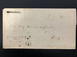 Vorphila Faltbrief mit Inhalt von *Riggisberg-Thurnen-Bern*