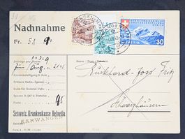 CL23 Carte Postale + Timbre Suisse 1940