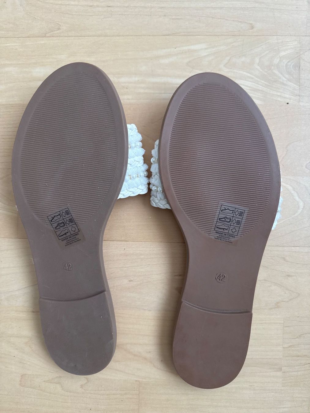 Anna Field Scarpe da donna: Anna Field Ciabattine - white romantic NEW / 42 – Nuovo (secondo la descrizione) da Winterthur venduto da Emma0312 4