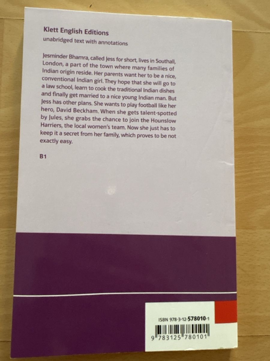 Libri: Buch Bend it like Beckham Klett English Editions – Usato da Aarburg venduto da arc_svt5 1