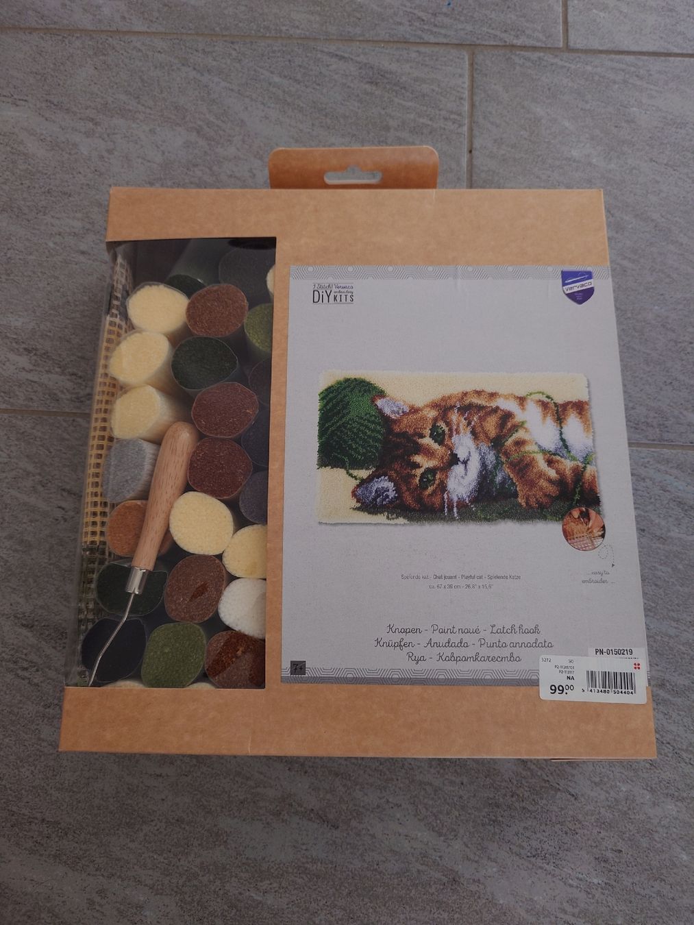 Kit bricolage: Knüpfteppichset: Spielende Katze – Nuovo (secondo la descrizione) da Rüti ZH venduto da Flowerfield