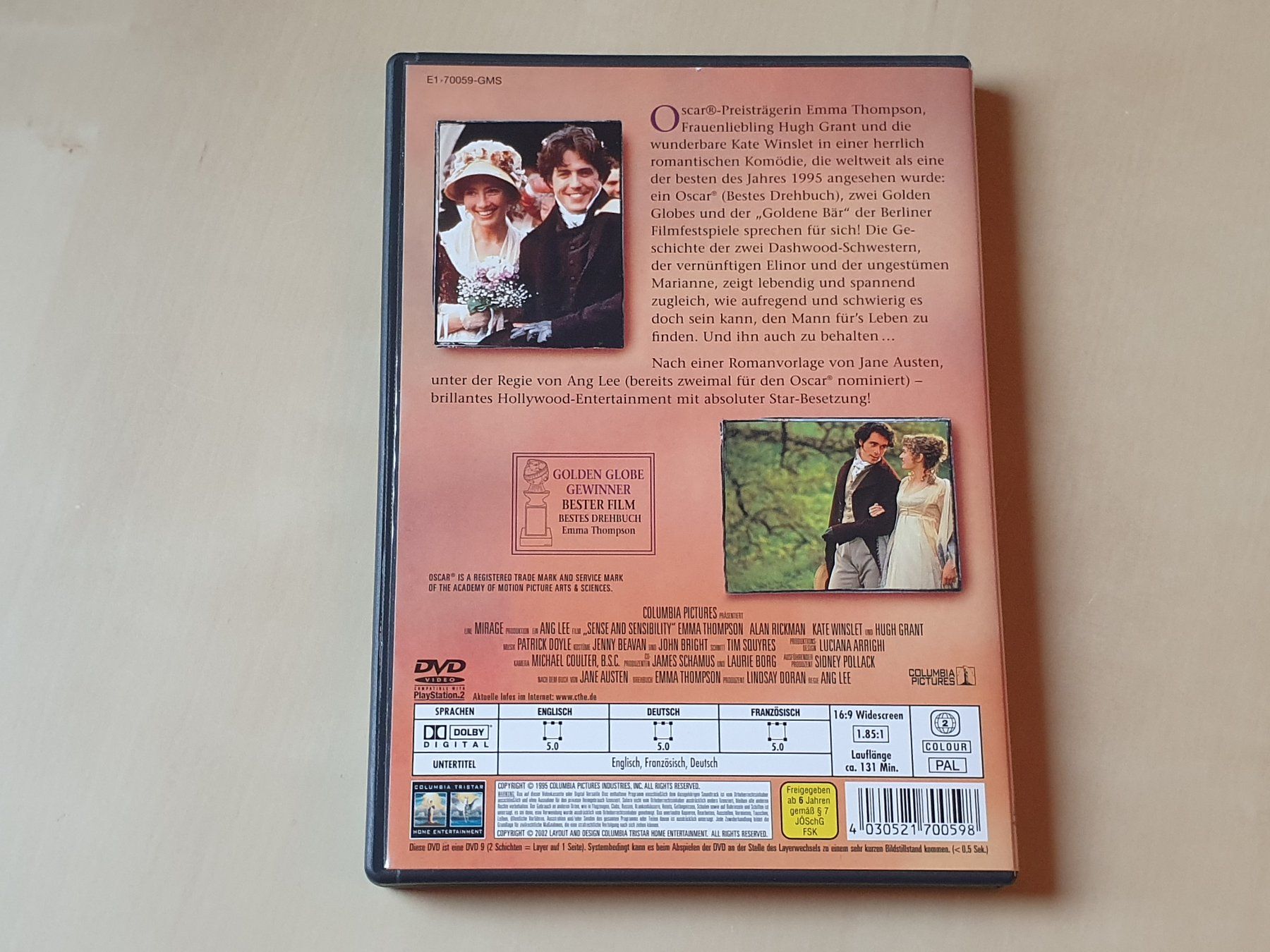 Tous les DVDs: Sinn und Sinnlichkeit – D'occasion à Stansstad par collectorsshop 1