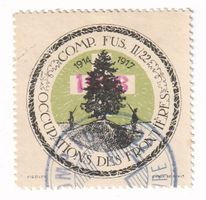 Soldaten Briefmarke gestempelt