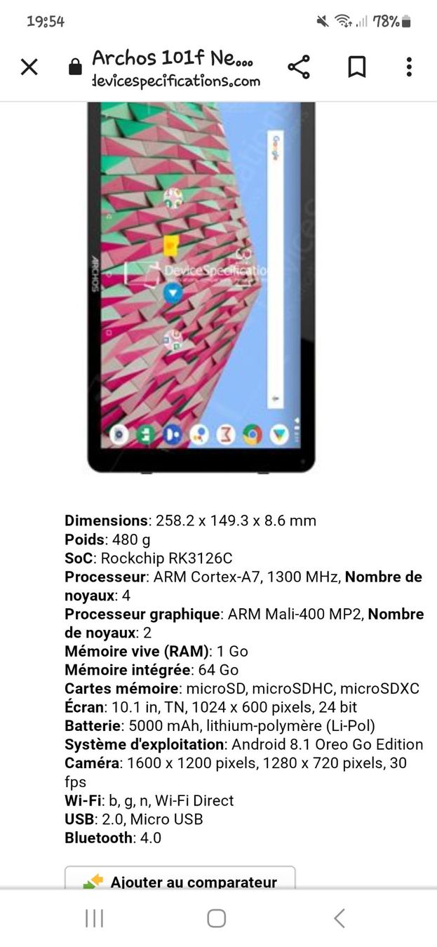 Archos Tablet PC: Tablette Archos 101F neon – Neu (gemäss Beschreibung) aus PORRENTRUY von tin_ff6p 8