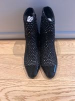 Elegant Black Ankle Boots, size 38, New