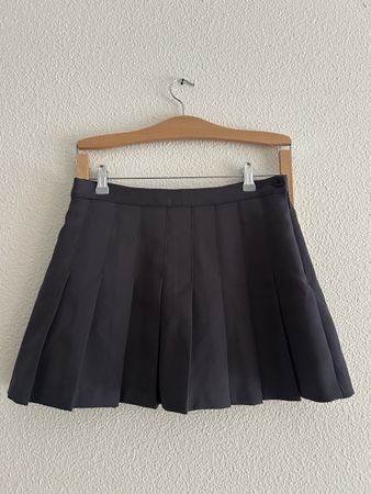 Mini-jupe short plissée noire Studio, taille 38