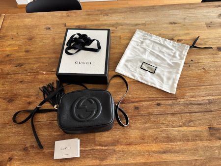 Gucci Soho Disco Bag Schwarz Leder Crossbody – Box & Dustbag