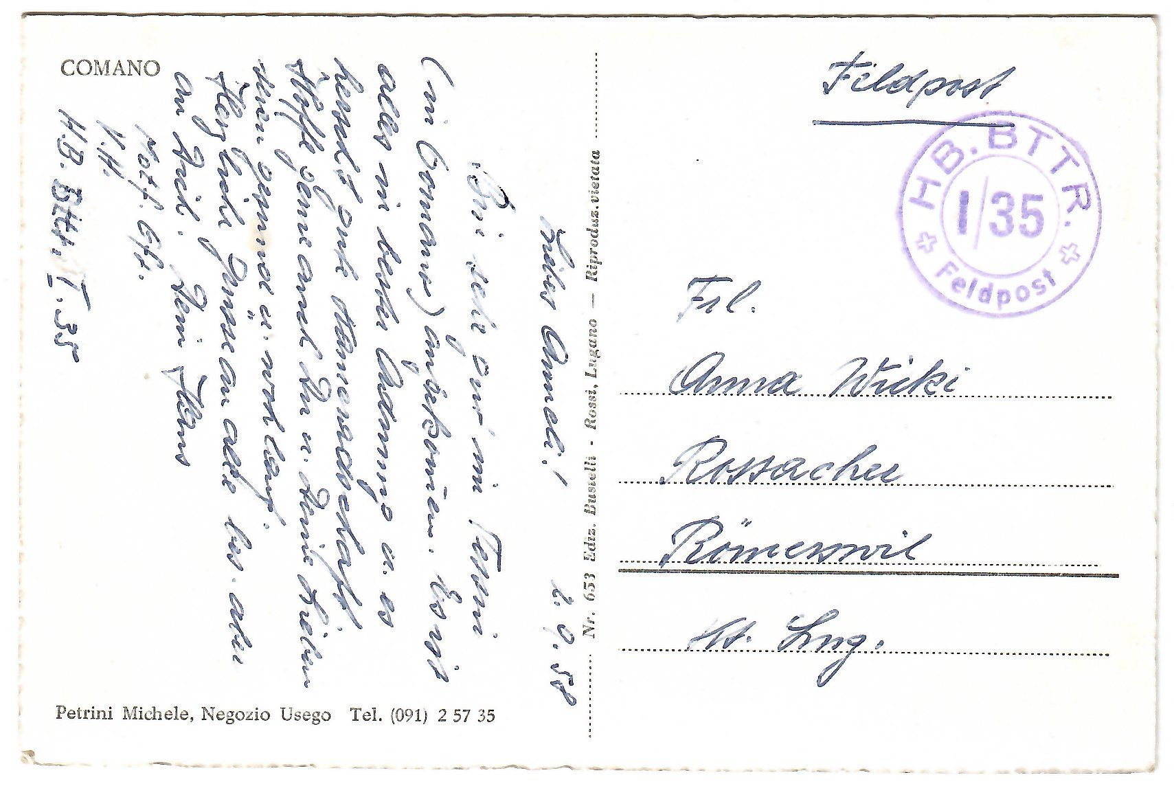 Cartoline postali: Mehrbildkarte  Comano – Usato da Kerns venduto da etma3 1
