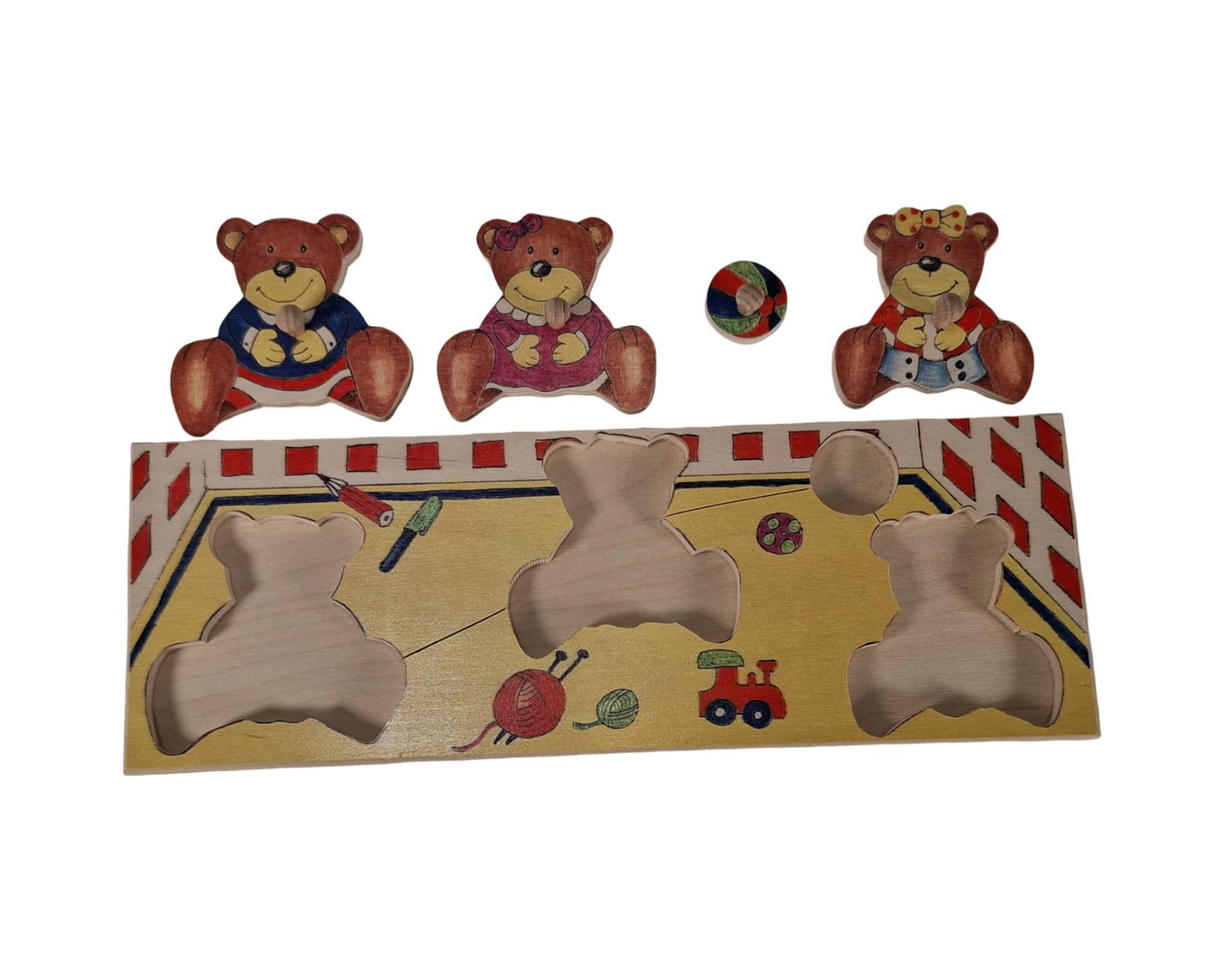 Puzzle: MERTENS Holzpuzzle mit Greifknöpfen – Nuovo (secondo la descrizione) da Wil SG venduto da Restwert_Wil 1