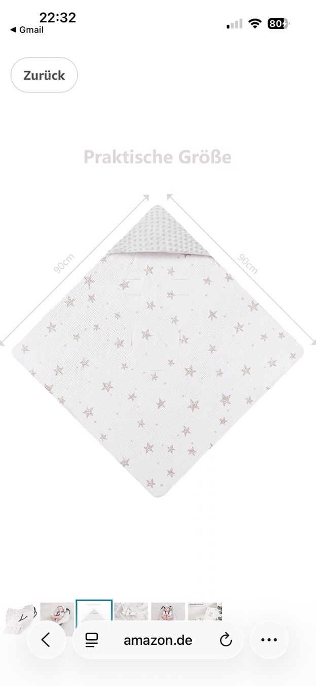 Coperte: Babyschale Einschlagdecke 90x90cm neuwertig – Usato da Wallisellen venduto da nigol91 2