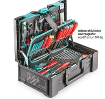technocraft Metabox Werkzeugkoffer wood Premium 107-tlg. OVP