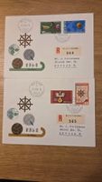 1954 2x FDC Werbemarken BERNE gestempelt