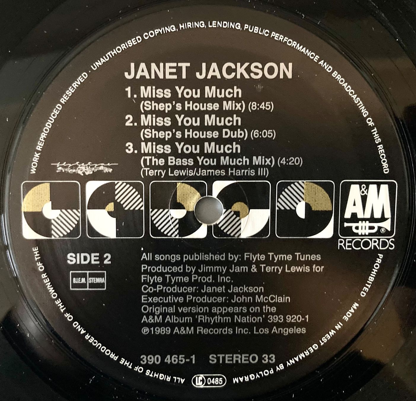 Dischi in vinile: JANET JACKSON - MISS YOU MUCH – Usato da Poliez-Pittet venduto da Newtown-Records 2