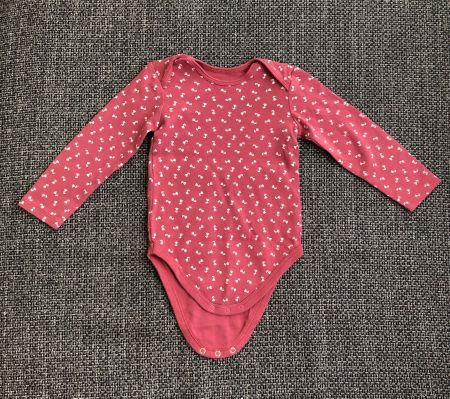 Baby Body mit Blümchen, Gr. 62