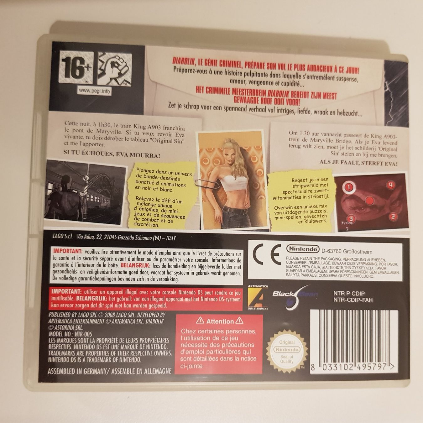 Nintendo Jeux: The Original Diabolik Sin /DS – D'occasion à Münchenstein par 2DGames 1