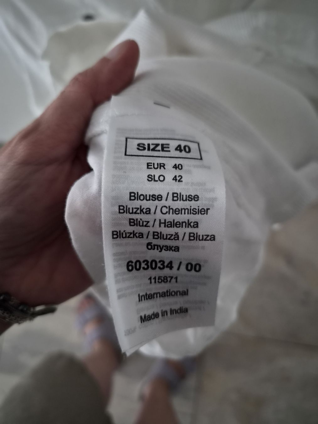 Orsay Camicette: Orsay Bluse weiss Grösse 40, 3/4-Ärmel – Usato da Niederrohrdorf venduto da Miripfiri 3