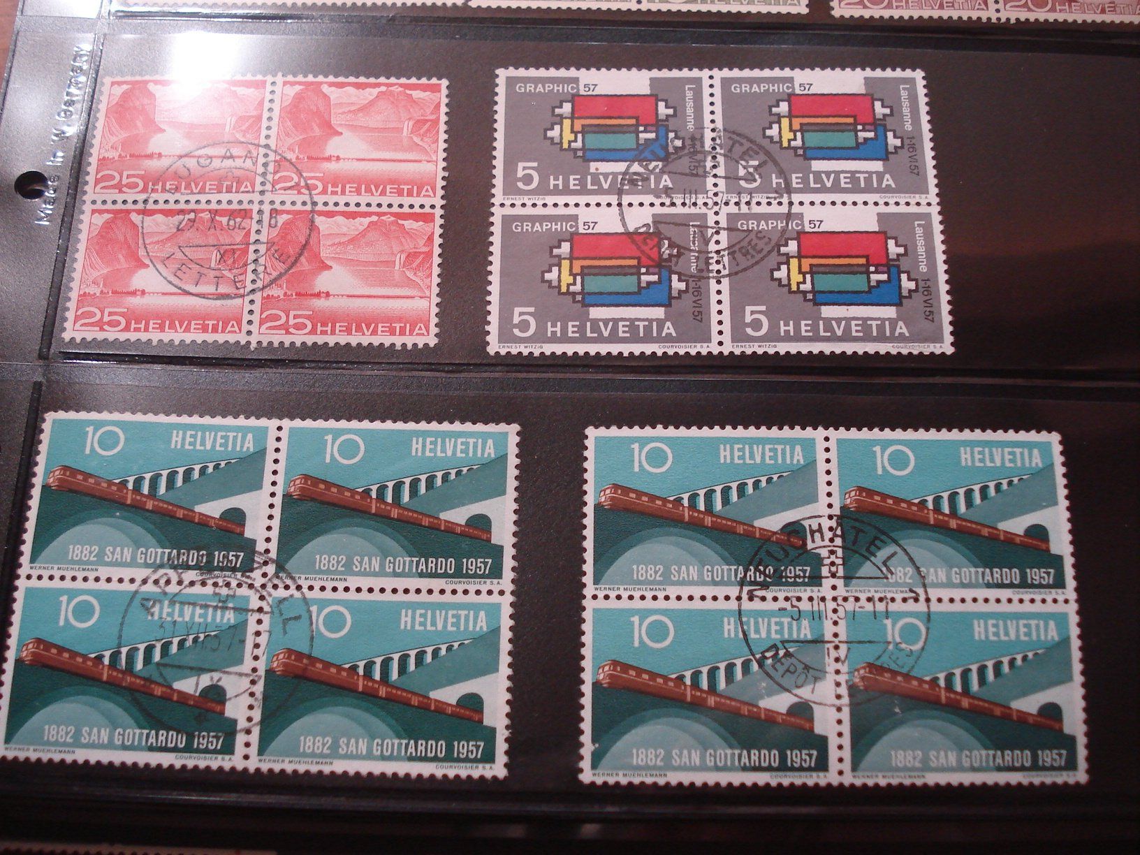 Alle Briefmarken: Lot 4erblocks Schweiz o – Gebraucht aus Niederwil AG von morostahu 2