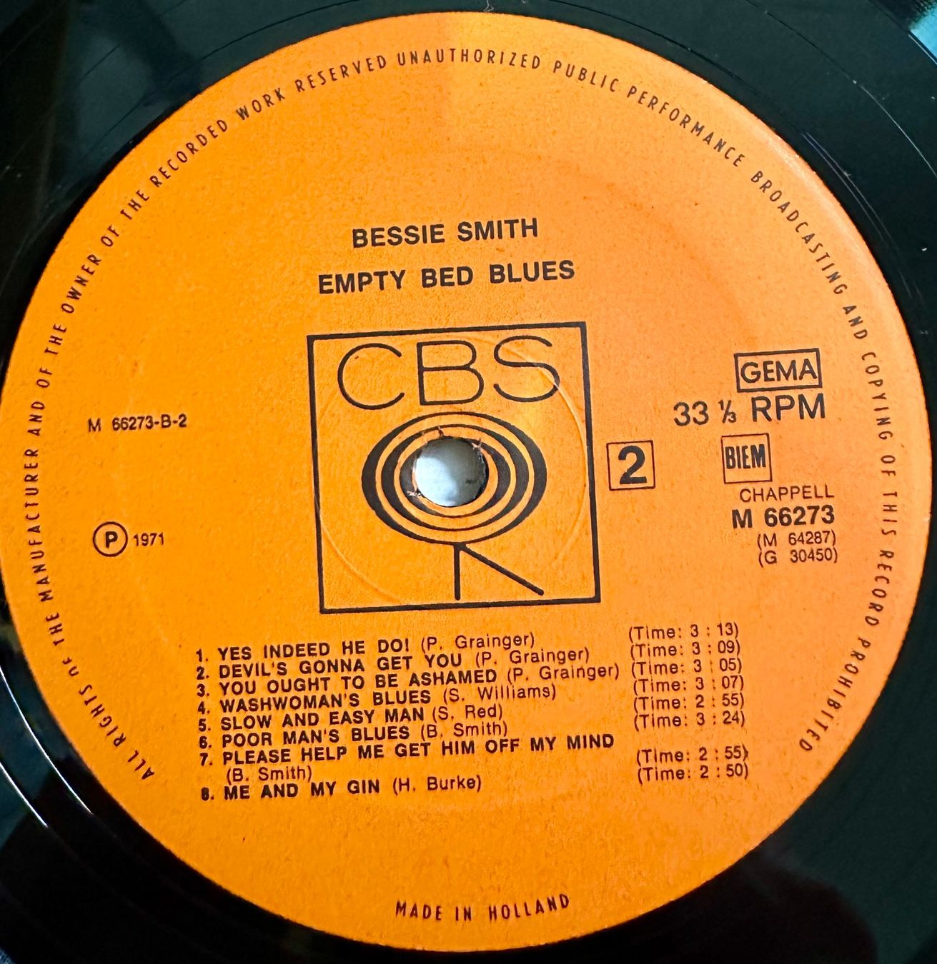 Dischi in vinile: Bessie Smith - Empty Bed Blues // LPs: VG+, Sleeve: VG+ – Usato da Zürich venduto da saltbee 4