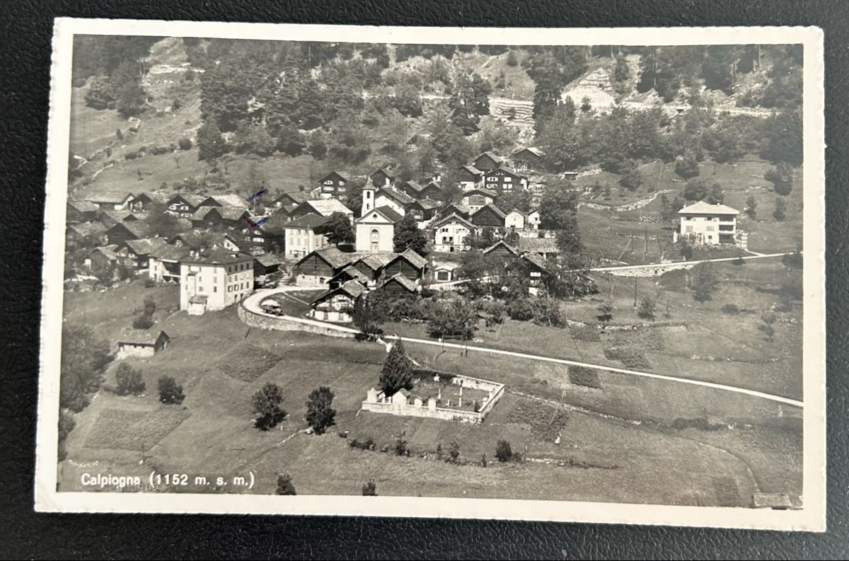 Cartoline postali: Luftaufnahme Calpiogna  – Usato da Horw venduto da Tellbub