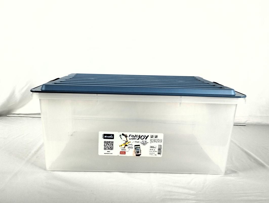 Rotho Contenitori & Simili: ROTHO Kunststoffbox mit Deckel 38 L – Usato da Schübelbach venduto da Restwert_Schubelbach