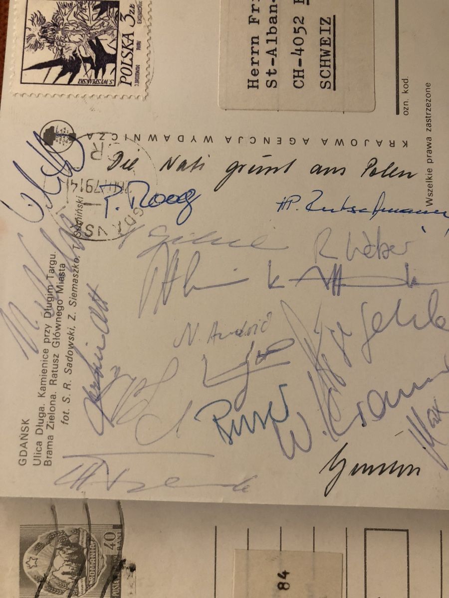 Tous les timbres: 4 TURNIER-Grusskarten der HANDBALL -NATI  – D'occasion à Lufingen par Rac0 4