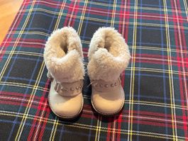 cremefarbene Kinderstiefel, Zara, Größe 18