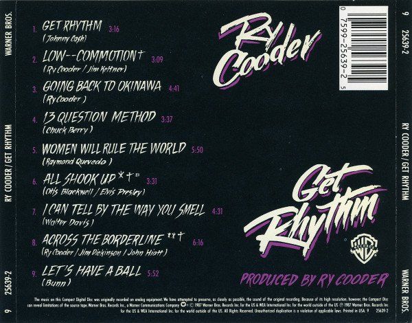 CD: CD Ry Cooder - Get rhythm (1987) – Usato da Möriken AG venduto da mineralia 1