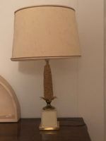 Vintage 70er Prunk Tischlampe Lampe Messing Mid-Century