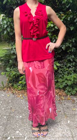 Canotta Ralph Lauren-tgL/XL-colore vino rosso🍷