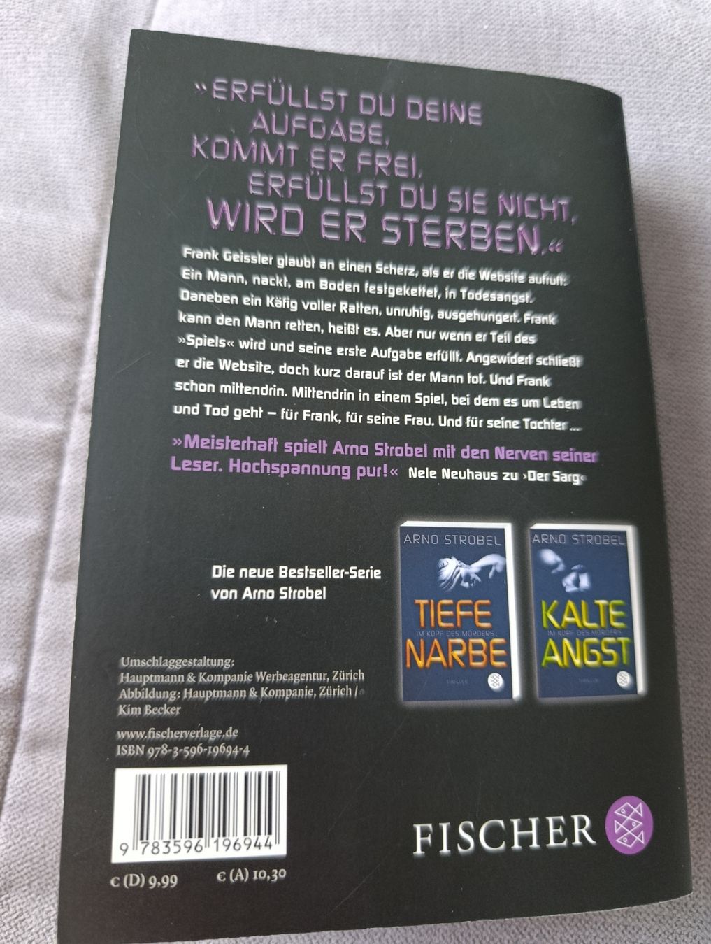 Libri: Arno Strobel Das Rachespiel – Usato da Bellach venduto da TORA4 1