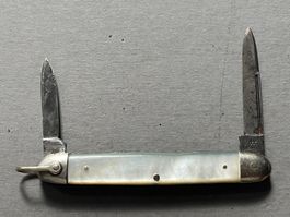 Antikes Sackmesser J. A. Henckels 72 mm - Perlmutt