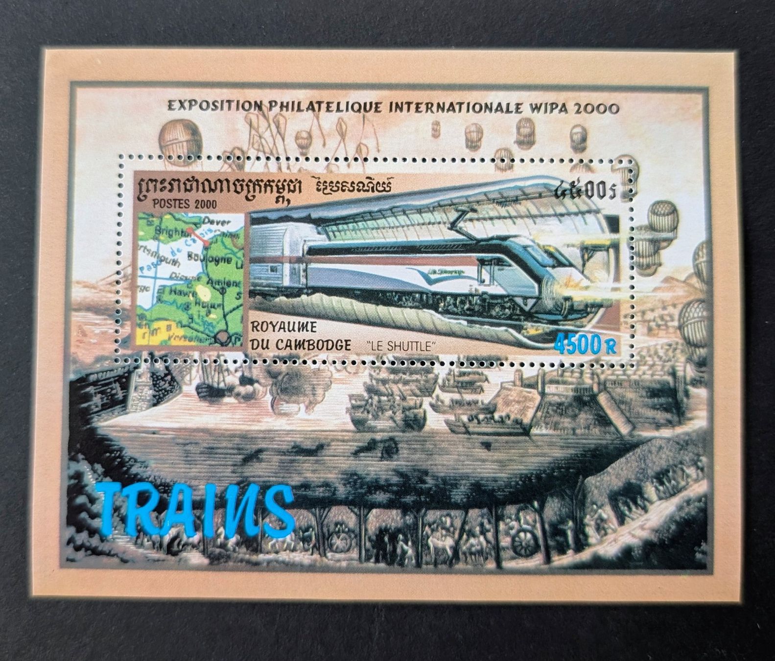 Tutti i francobolli: Kambodscha-Block Eisenbahnmotive ** – Nuovo e nell'imballaggio originale da Hittnau venduto da stamps_and_coins