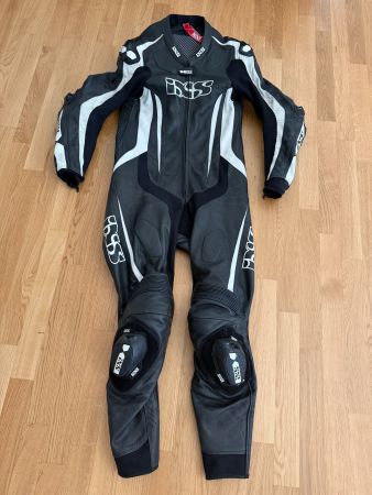 Motorrad Lederkombi Einteiler schwarz iXS