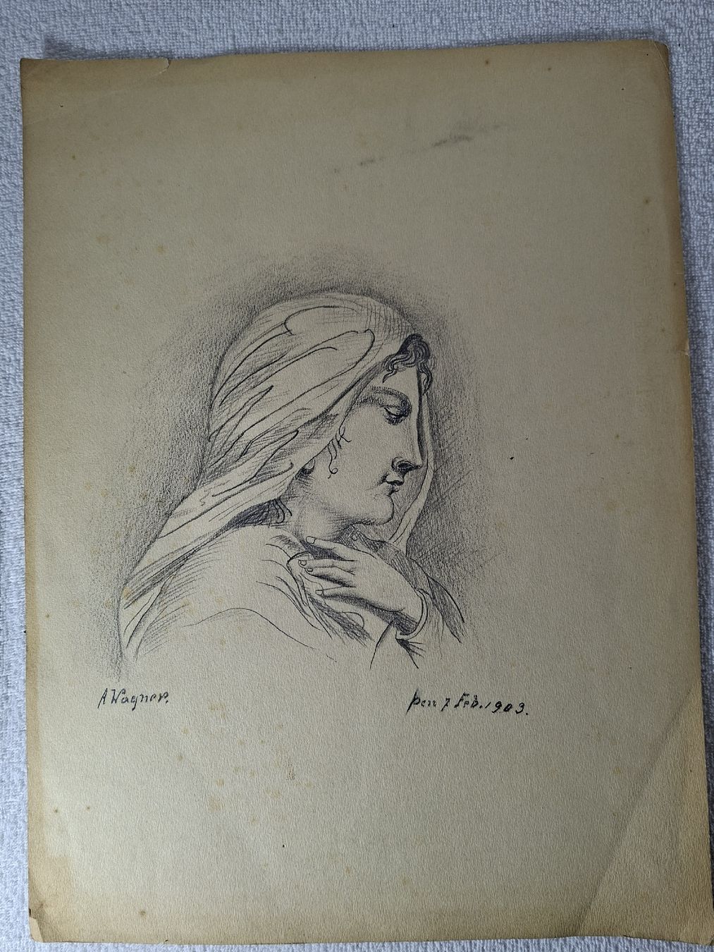 Gemälde: antike Zeichnungen um 1909 – Gebraucht aus Grindelwald von carro5 1