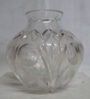 Kunst Antiquitäten Glasvase Vase geschliffen wohl Böhmen