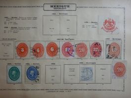 Mexiko ab Klassik Sammlung II auf uralten Vordruckseiten. Si