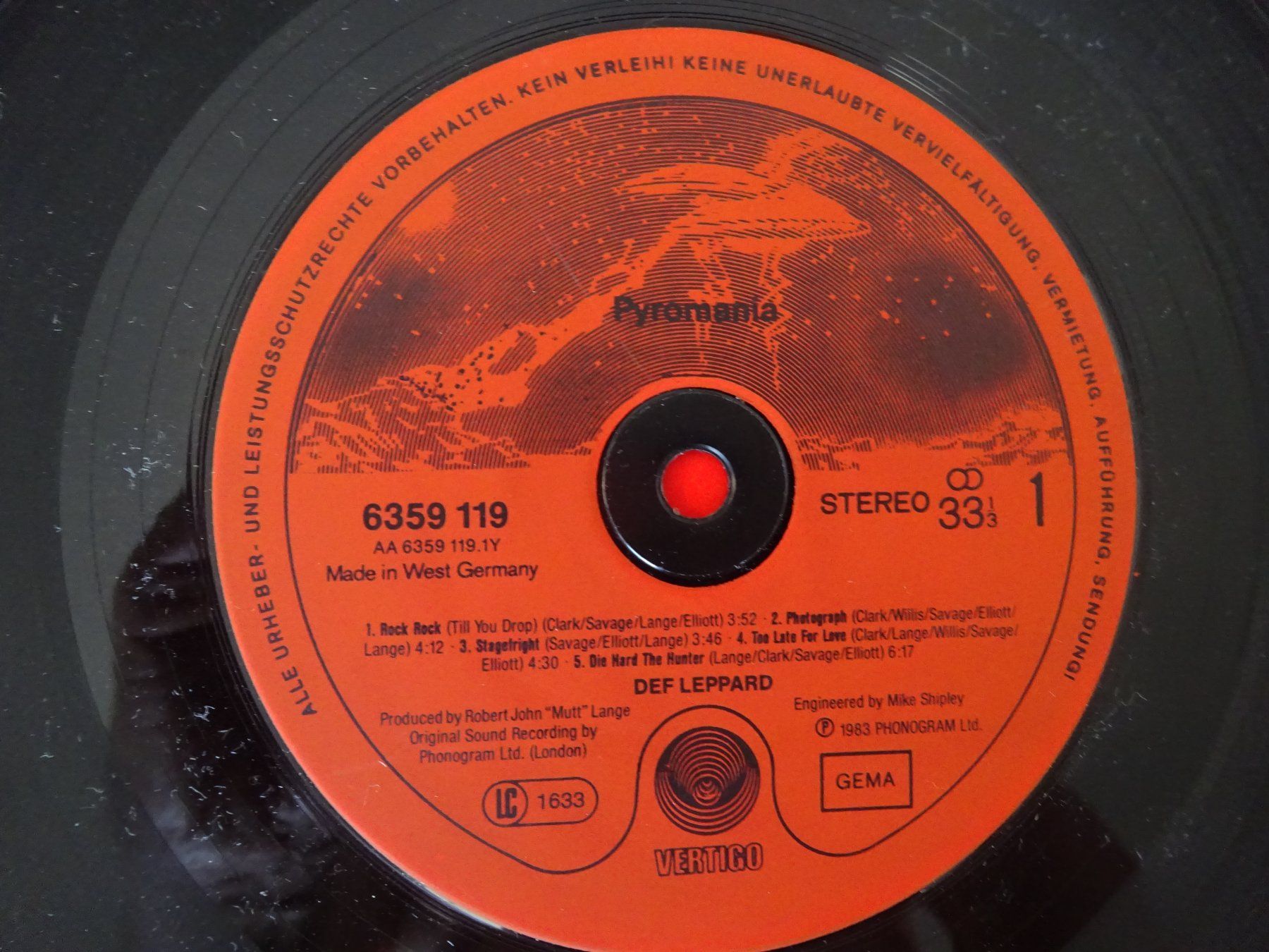 Dischi in vinile: DEF LEPPARD ** PYROMANIA ** EXCELLENT – Usato da Luzern venduto da xrayspex99 4