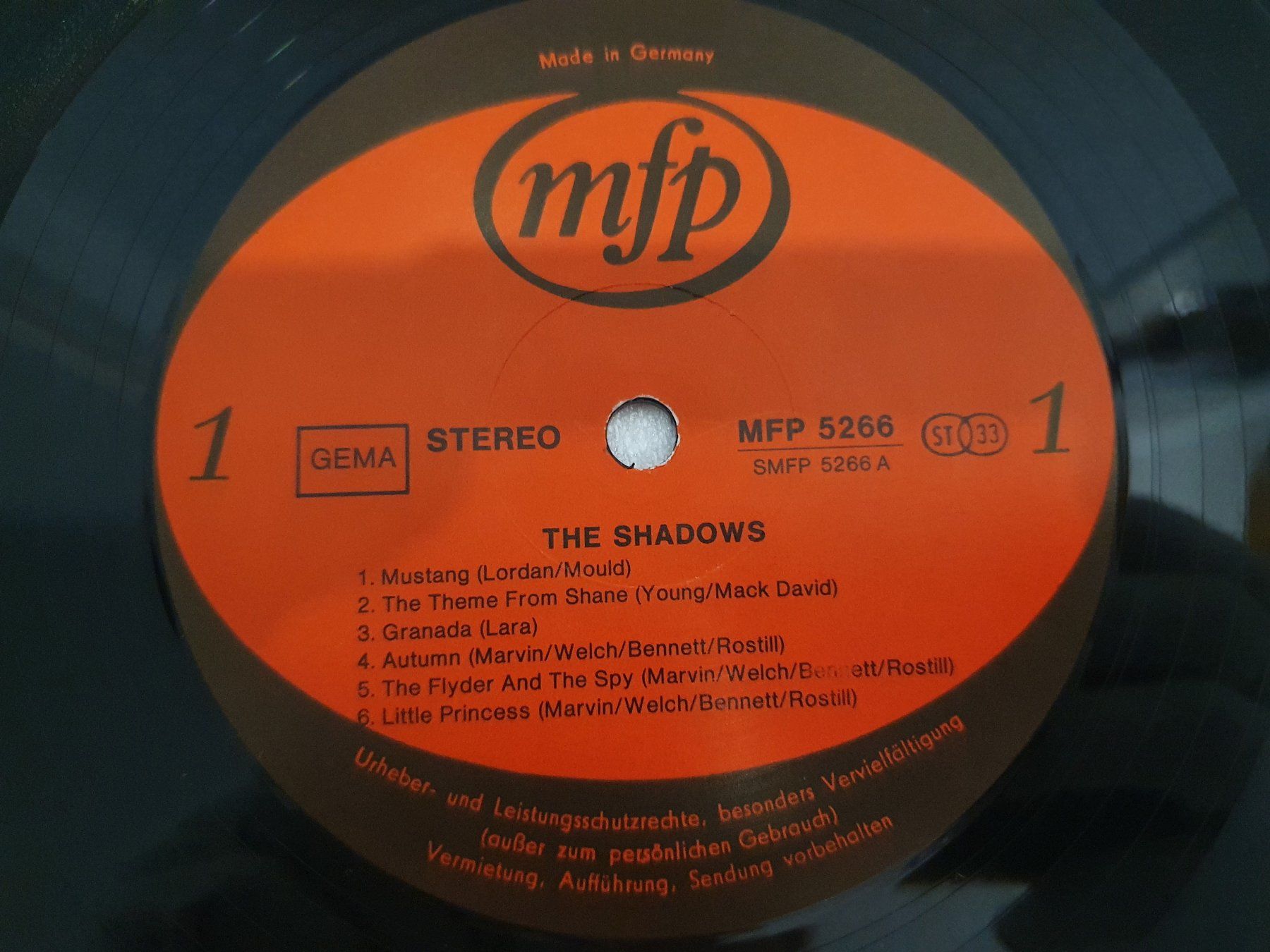 Schallplatten: The Shadows – Mustang – Gebraucht aus Uster von Vinyl-Leidenschaft 5