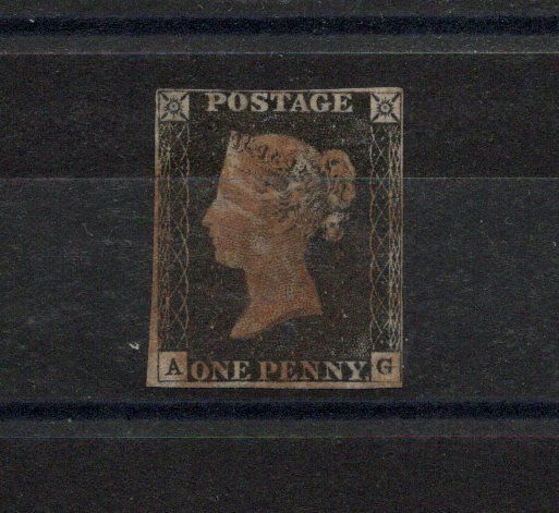 Tutti i francobolli: Penny Black 1840 Royaume-Uni – Usato da Moutier venduto da Phillegrec