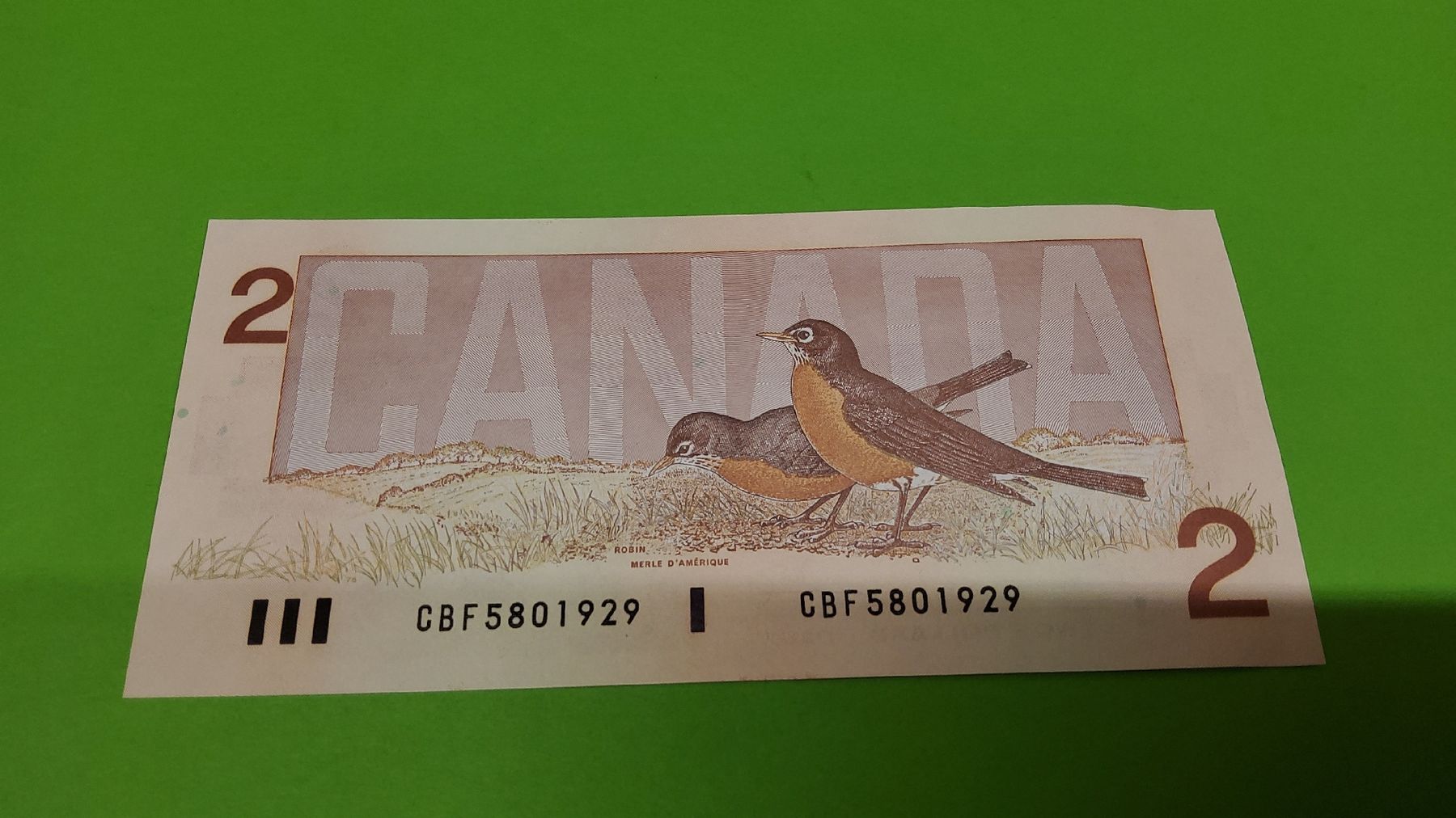 Banconote: Kanada 2 Dollar Note, Jahrgang 1986, Top – Nuovo e nell'imballaggio originale da Herisau venduto da Nluanalucas 1