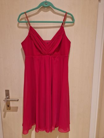 Schickes Kleid, Abendkleid pink 40