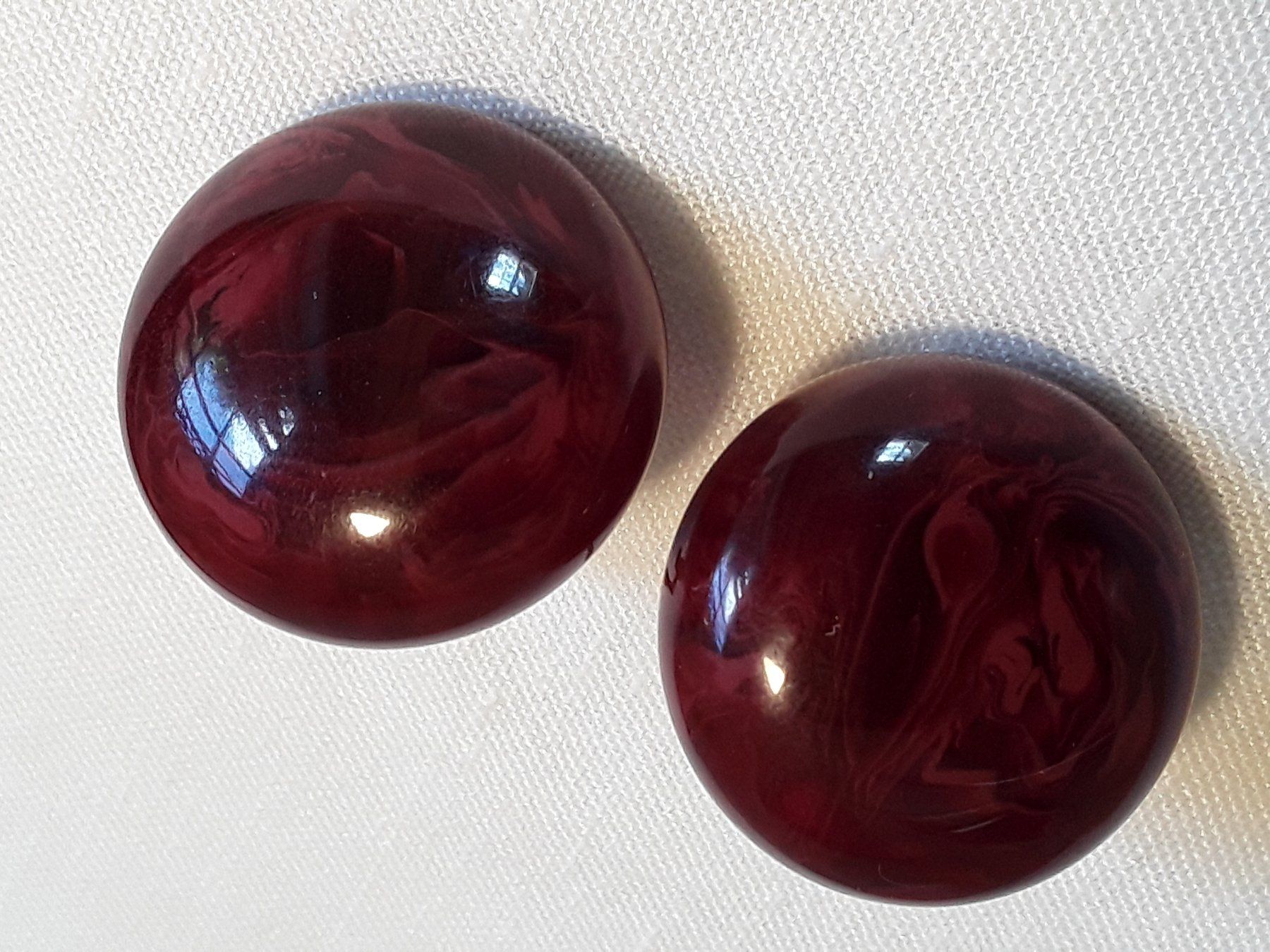 Ohrringe & -stecker: Vintage wunderschöne rote Ohrclips, ca 1950-60 – Gebraucht aus Zürich von Aleick 5