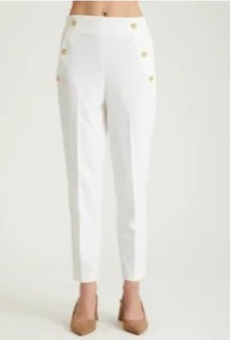 Hosen: Pantalon blanc élégant, taille S,  mode Esxclusive – Neu (gemäss Beschreibung) aus Avry-sur-Matran von Anarda