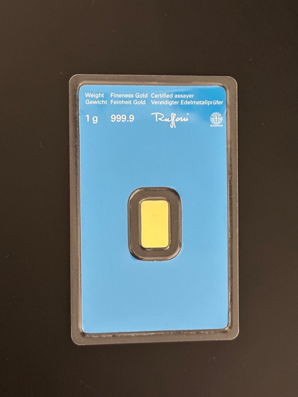 Metalli preziosi: Goldbarren 1g Kantonal Bank – Nuovo e nell'imballaggio originale da Untersiggenthal venduto da byiggy 1
