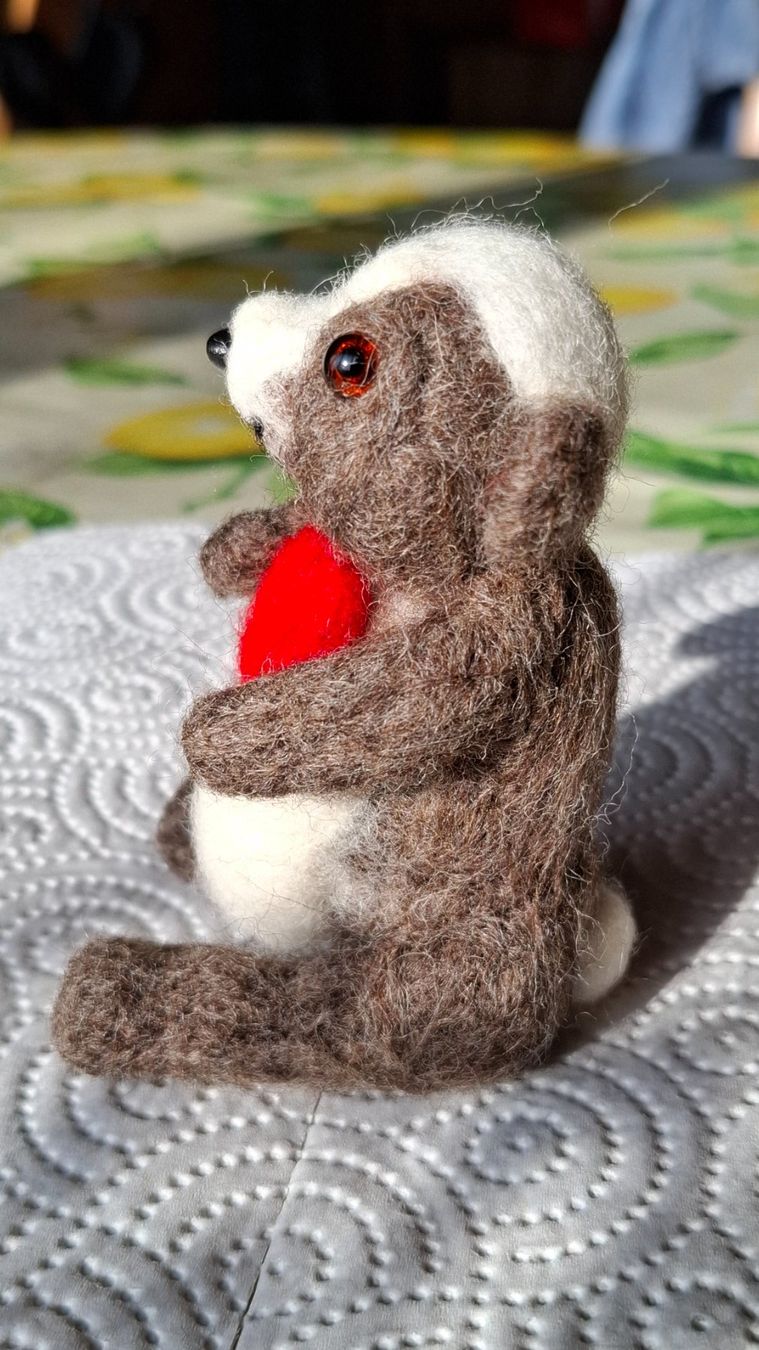 Statuette: Handgemachter Teddybär mit Herz – Nuovo (secondo la descrizione) da Plagne venduto da Reticulum01 1