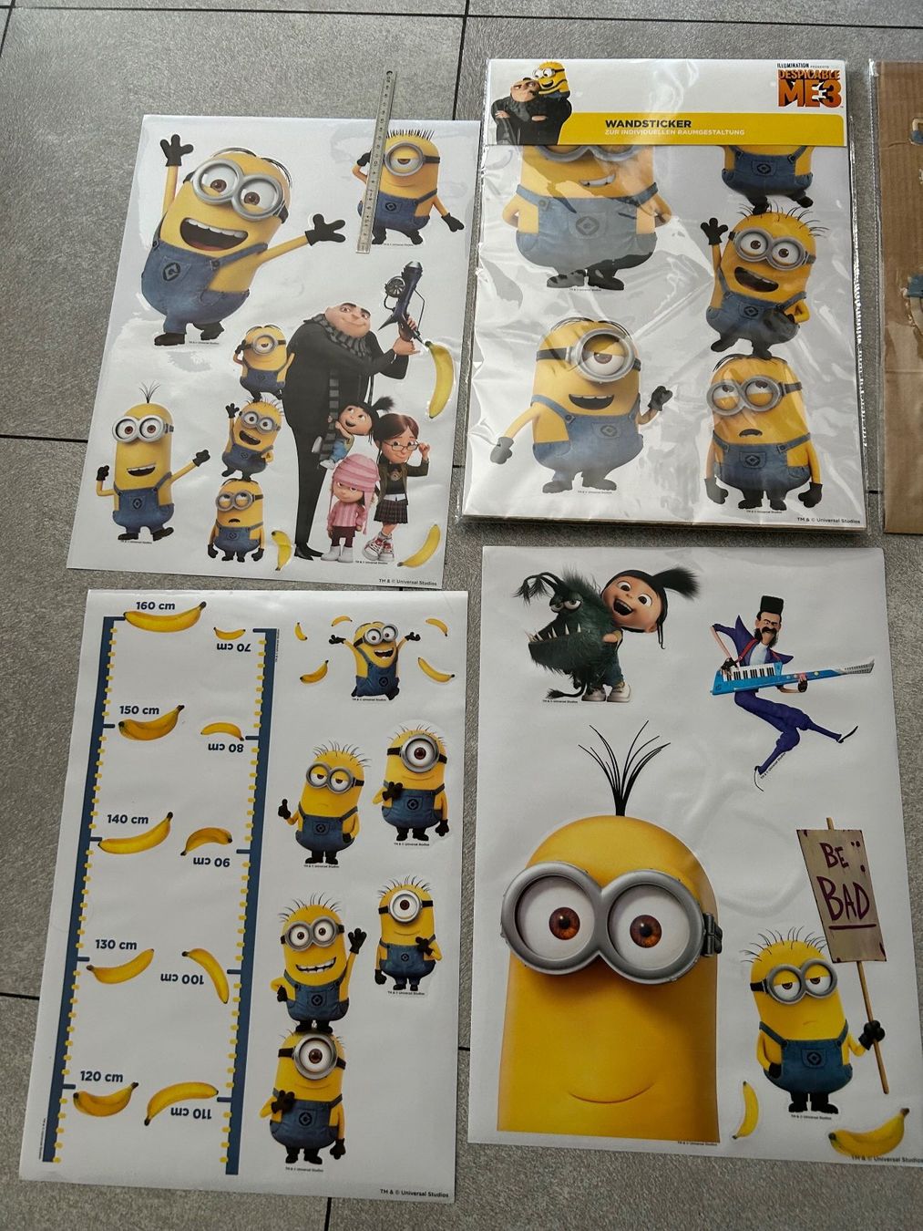 Tutte le decorazioni: MINIONS Fensterdekoration x4 - statique – Nuovo (secondo la descrizione) da Arbedo venduto da nadia1973