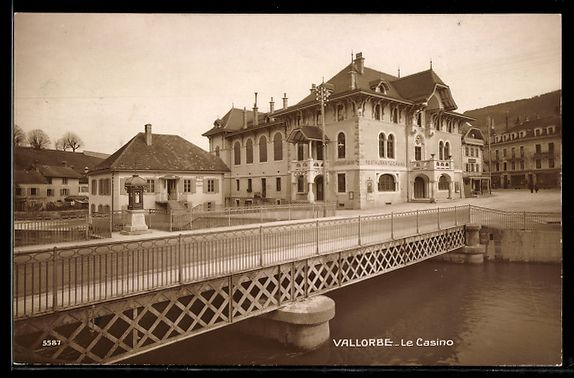 Ansichtskarten: AK Vallorbe, Le Casino – Gebraucht aus Berlin von bartko-reher